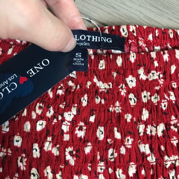 NWT Ruched Puffy Sleeve Flowy Tied Half Sleeve - Picture 5 of 7